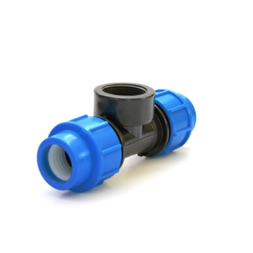 Tee de compresion - H 40mm x 1 1/4 Tee de compresion - H 40mm x 1 1/4