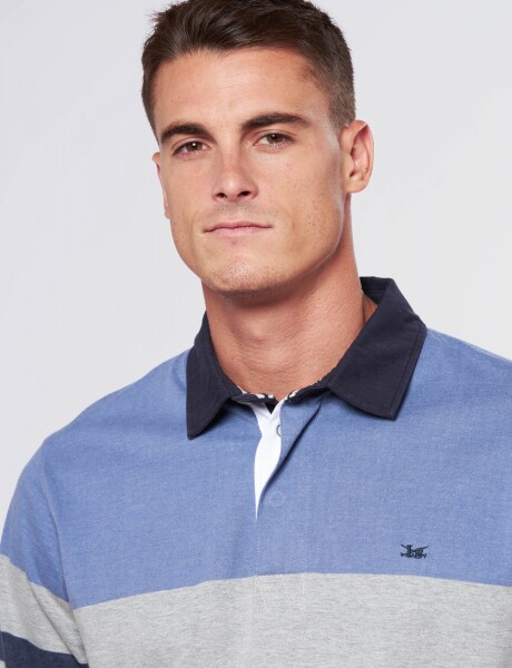 REMERA POLO RAYADA Denim