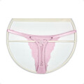 Tanga Colaless Ajustable De Encaje Violeta Talla S-M