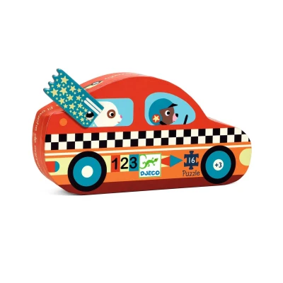 Puzzle Mini Coche de carreras 16 piezas Djeco Puzzle Mini Coche de carreras 16 piezas Djeco