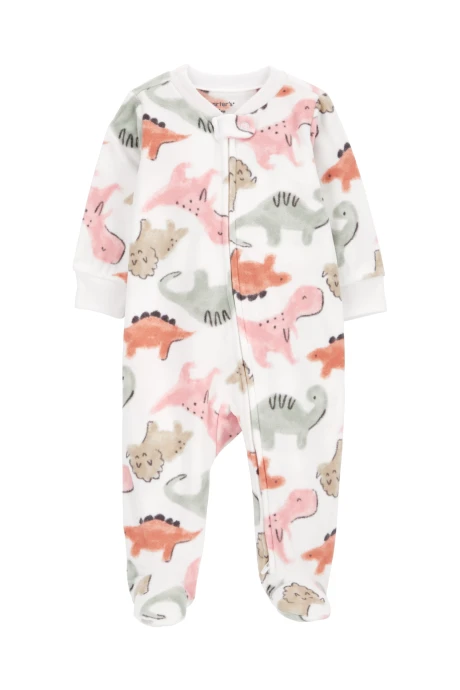 Pijama uno pieza de micropolar, con pie, diseño dinos Pijama uno pieza de micropolar, con pie, diseño dinos