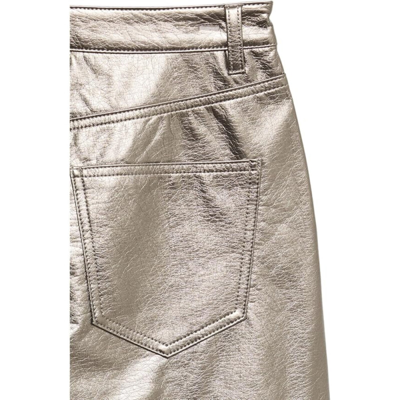VMTESSA HR WIDE COLORED VINYL PANTS NOOS CHROME GREY