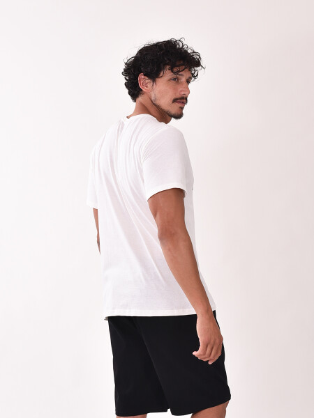 REMERA STUN SLIM OFF WHITE