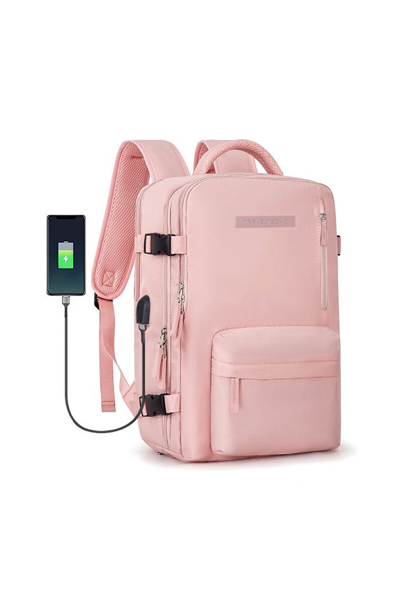 Mochila Travel Discovery - Rosado 