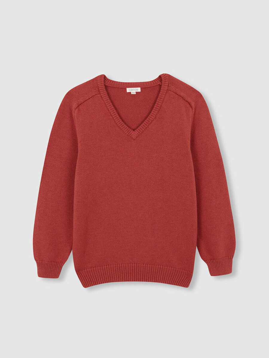 Jersey Basico Smart Coral Oscuro