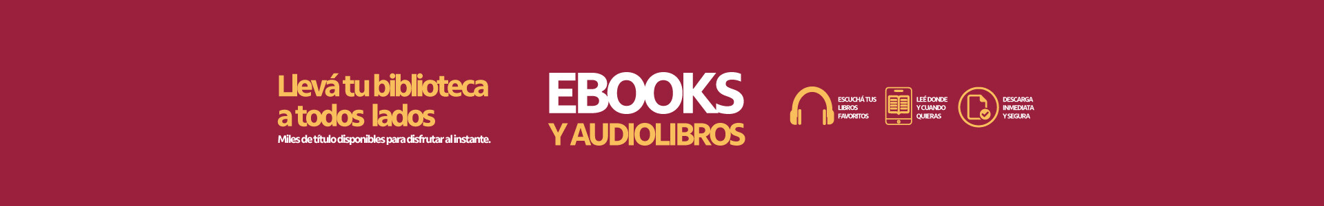 Ebooks y Audiolibros