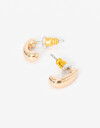 Aros Pasantes Metal Aros Pasantes De Metal De La Línea Stay Golden. - Dorado