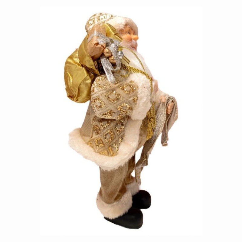 Papá Noel 30 cm Dorado