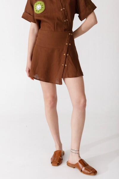 FALDA LUZ Chocolate