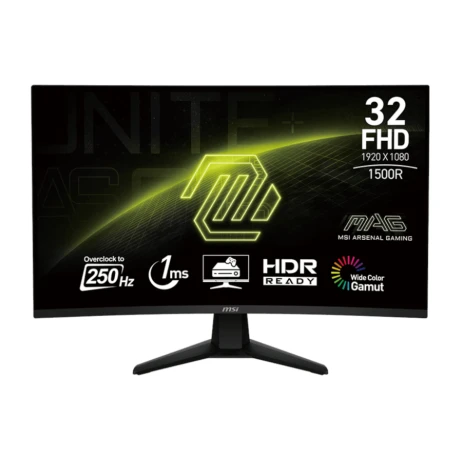 Monitor Curvo Gaming Msi MAG32C6X 31,5'' Va Fhd 250HZ 1MS 001
