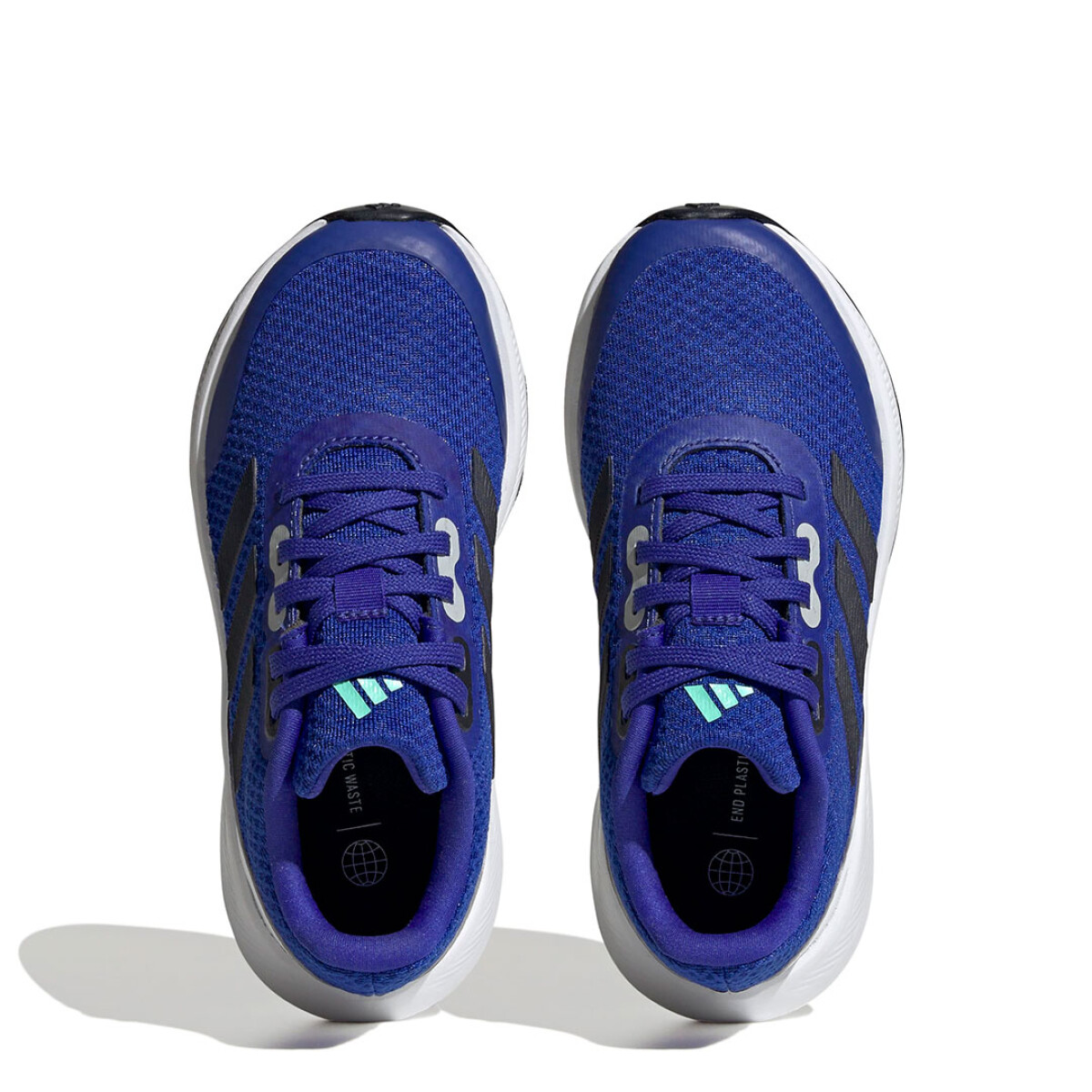 Championes Infantiles Adidas Run Falcon 3.0 Kids - Azul - Negro - Blanco 