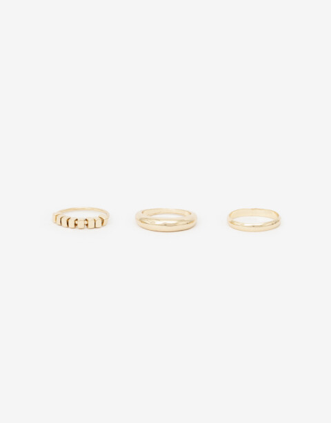 Sets Anillos Metal Set Anillos Metal - Dorado
