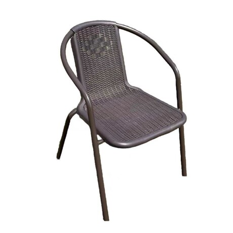 SILLA EXTERIOR SIMIL RATAN PVC - MARRÓN SILLA EXTERIOR SIMIL RATAN PVC - MARRÓN