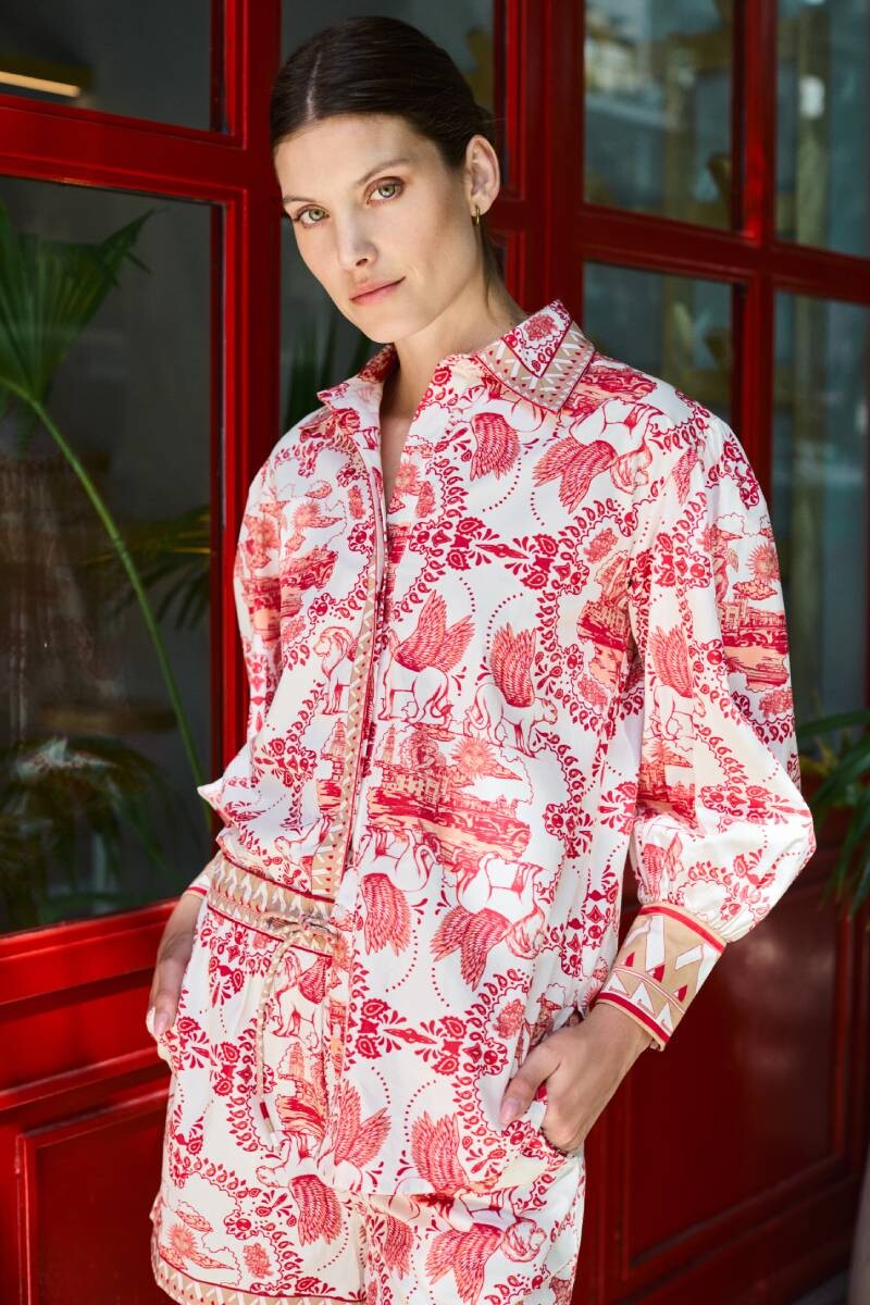 Camisa Italian Coast Cherry 
