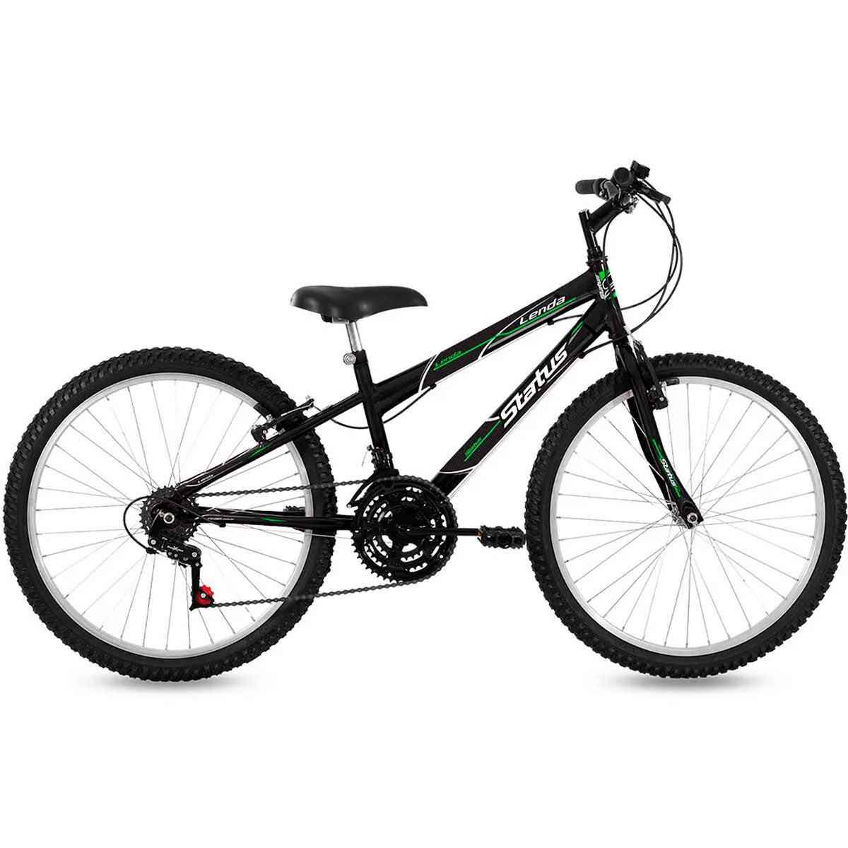 Bicicleta Montaña Status Rod 24 Cambios 18 Vel Niña - Negro 