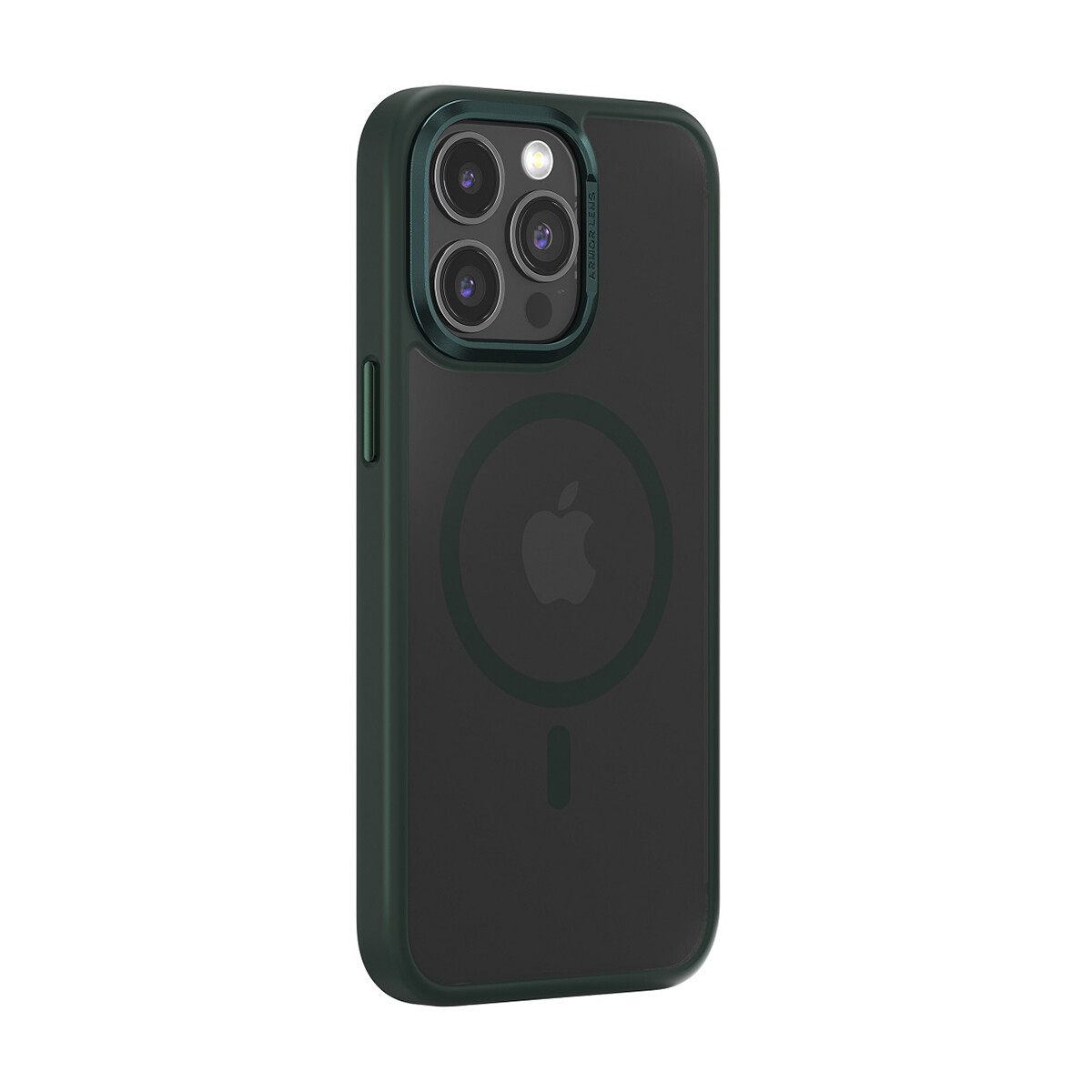 Protector Case con Borde Anti-Shock Joy Elegant Magnetic para iPhone 15 - Green 