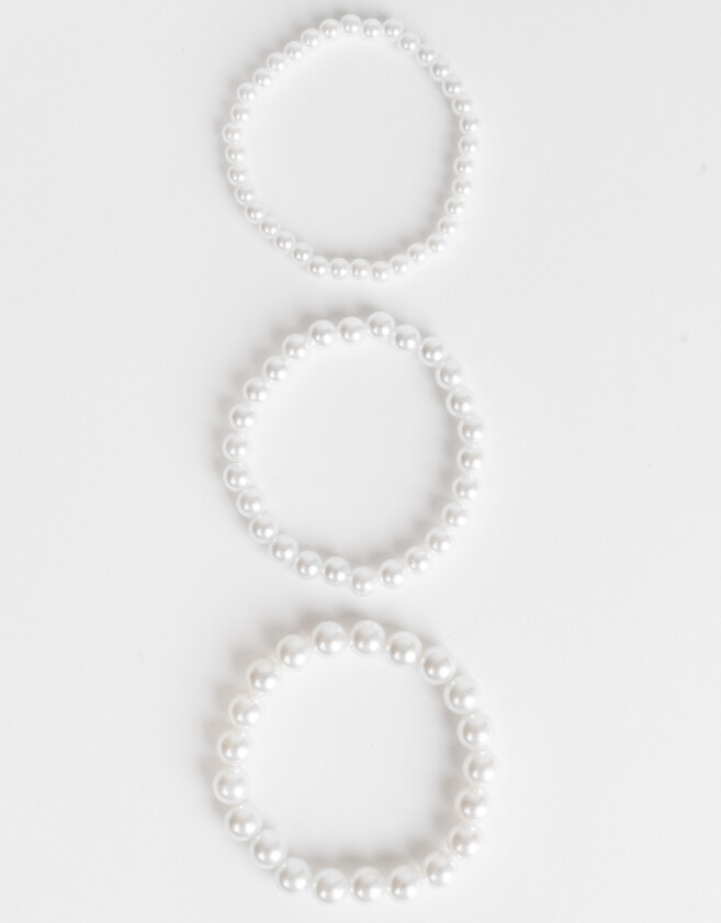 Pulseras Elásticas Sets Con perlas Sets De Pulseras Con Perlas - Dorado
