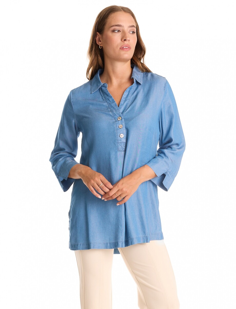 Blusa Lyocell - Jean 