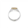 Anillo Profesión Asistente social-Plata y Oro-Sin Piedra-AP5002 sinpiedra