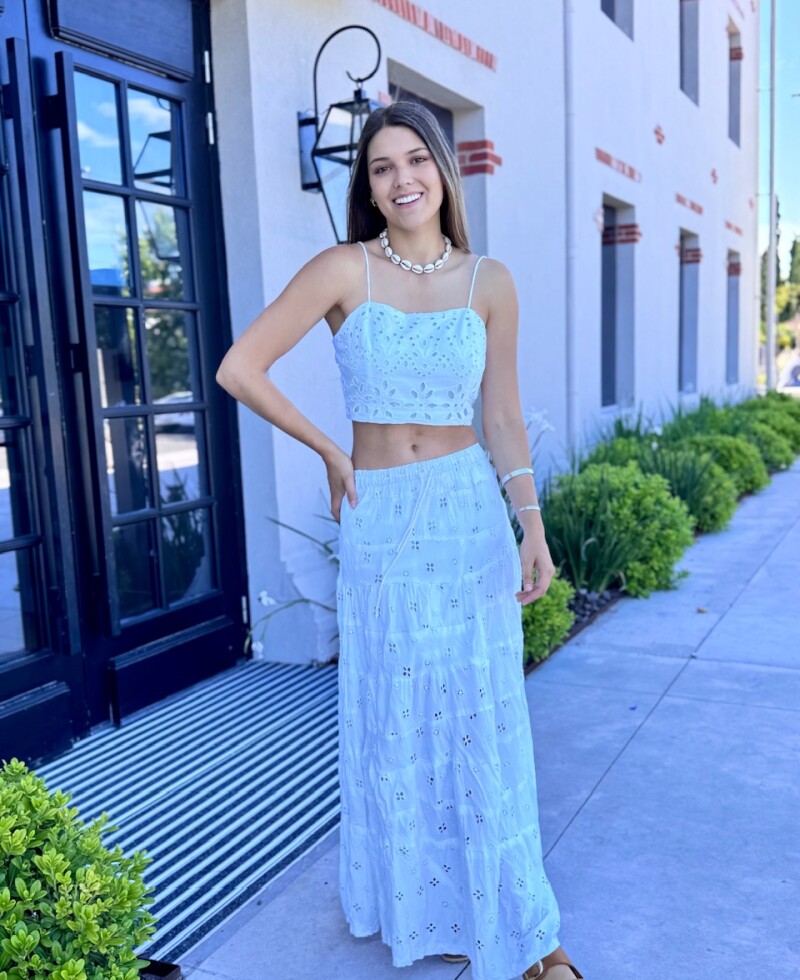 Pollera Broderie blanco