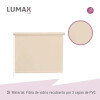 Cortina Roller Blackout Lumax 60 X 160 Cm Colores Beige