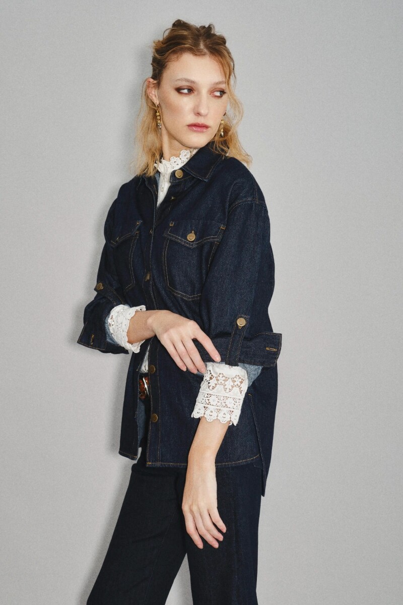 Camisa Harrow Denim Azul