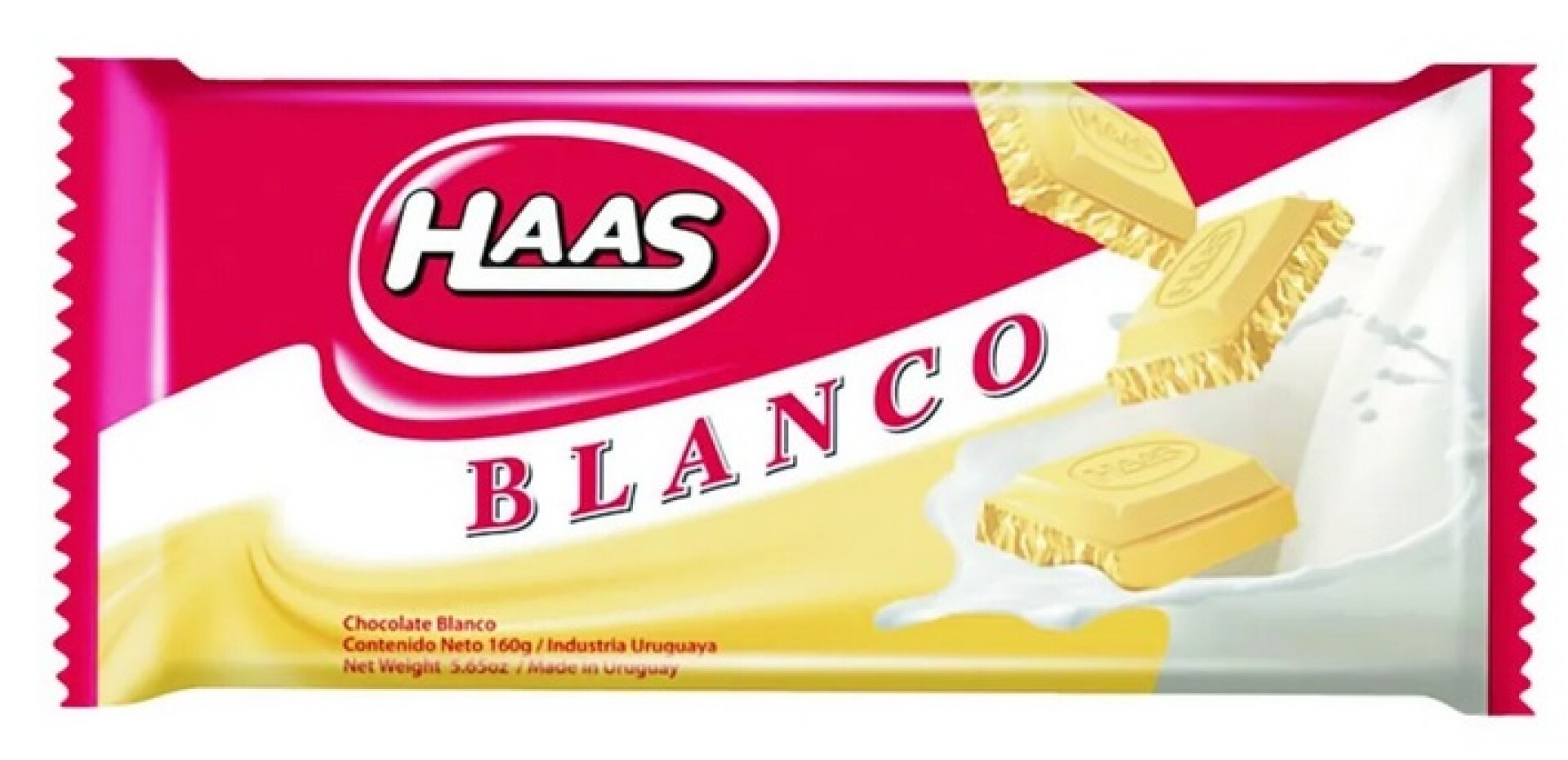 TABLETA CHOCOLATE HAAS 150G BLANCO 