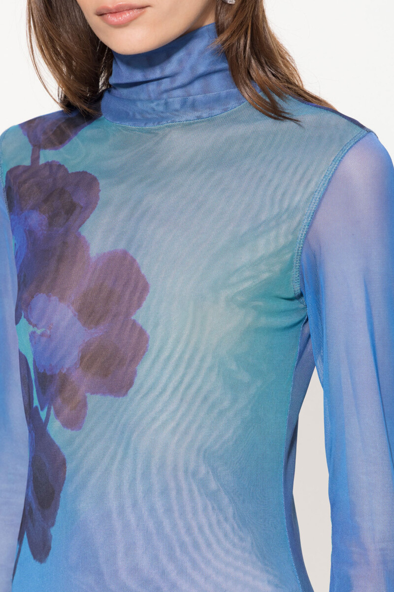 VESTIDO GARDEN Azul