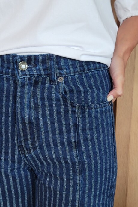 Jean Praga Stripped raya azul