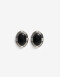 Aros Colgantes Cortos Piedra Aros Colgantes Cortos Piedra Vintage - Plateado Rodio