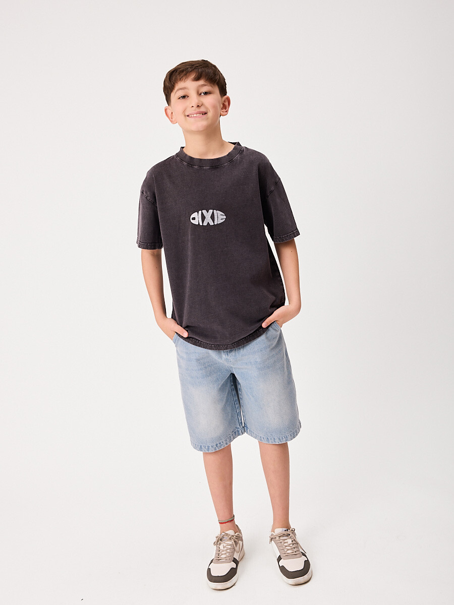 T-SHIRT M/C RIDANTE TEEN DIXIE Negro