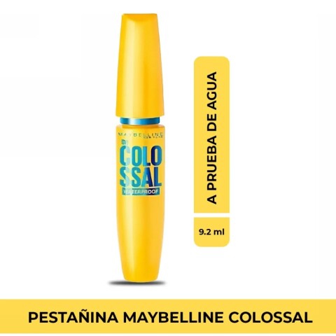 Máscara De Pestañas Maybelline The Colossal Volum' Express Waterproof Tono Negro Máscara De Pestañas Maybelline The Colossal Volum' Express Waterproof Tono Negro