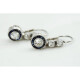 Caravanas Antiguas De Platino, Oro 18K, Brillantes Y Zafiros Sinteticos Caravanas Antiguas De Platino, Oro 18K, Brillantes Y Zafiros Sinteticos
