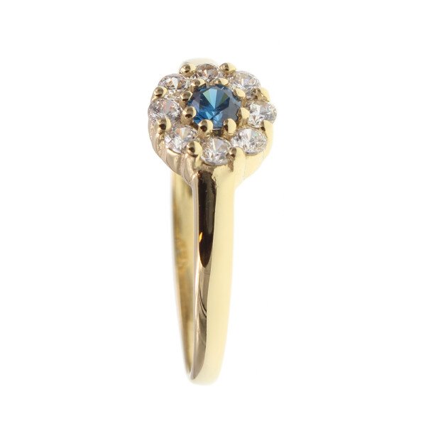 Anillo en oro amarillo 18k con circonias (AN1839) ADAPTAMOS NUESTROS ANILLOS A MEDIA * Anillo en oro amarillo 18k con circonias (AN1839) ADAPTAMOS NUESTROS ANILLOS A MEDIA *