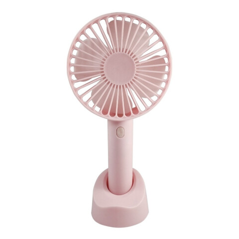 Mini Ventilador Usb De Mano Portátil O De Mesa Recargable Variante Color Rosado