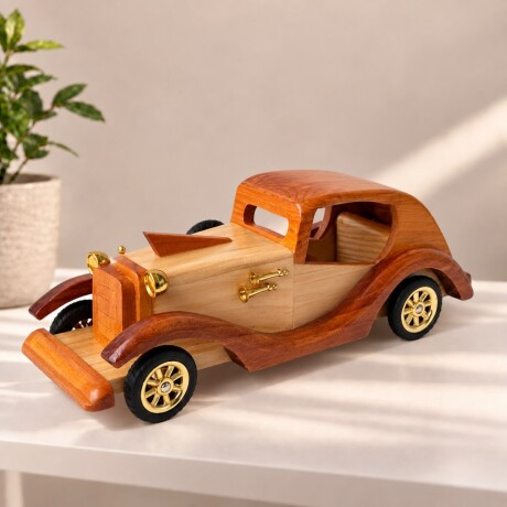 Auto Coupé Decorativo de Madera Estilo Vintage Auto Coupé Decorativo de Madera Estilo Vintage