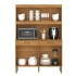 Kit de Cocina Movelmax Laura 1,20 m 8 Puertas Cinamomo Grafito