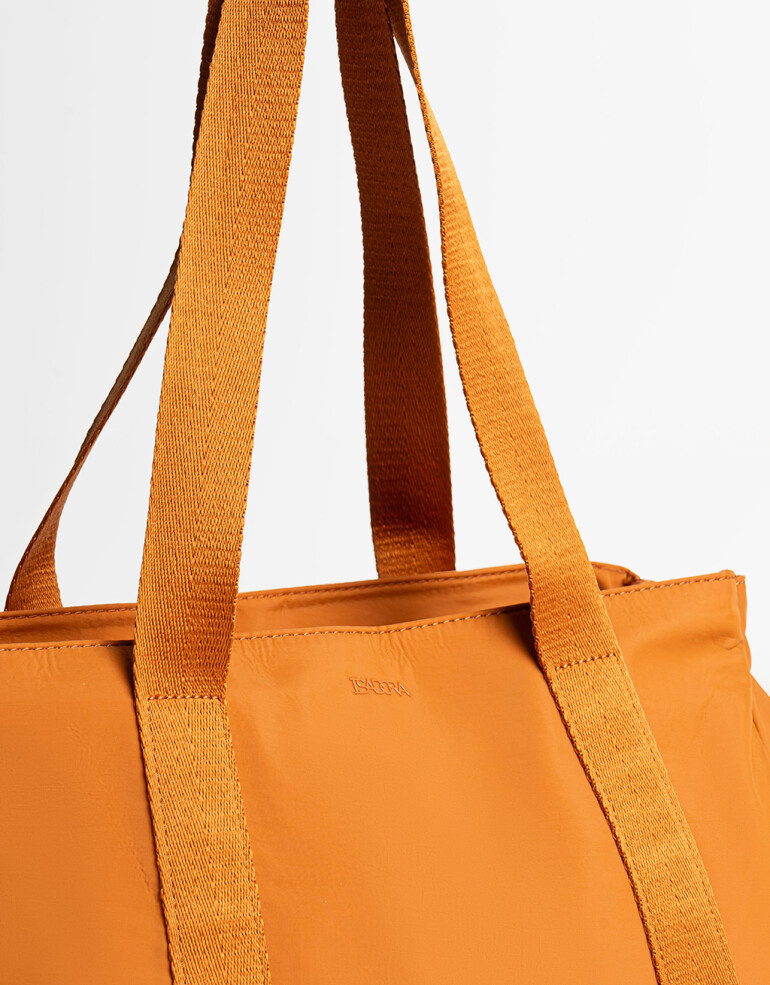 Shopper Nylon Shopper En Material Reciclado - Marron Camel