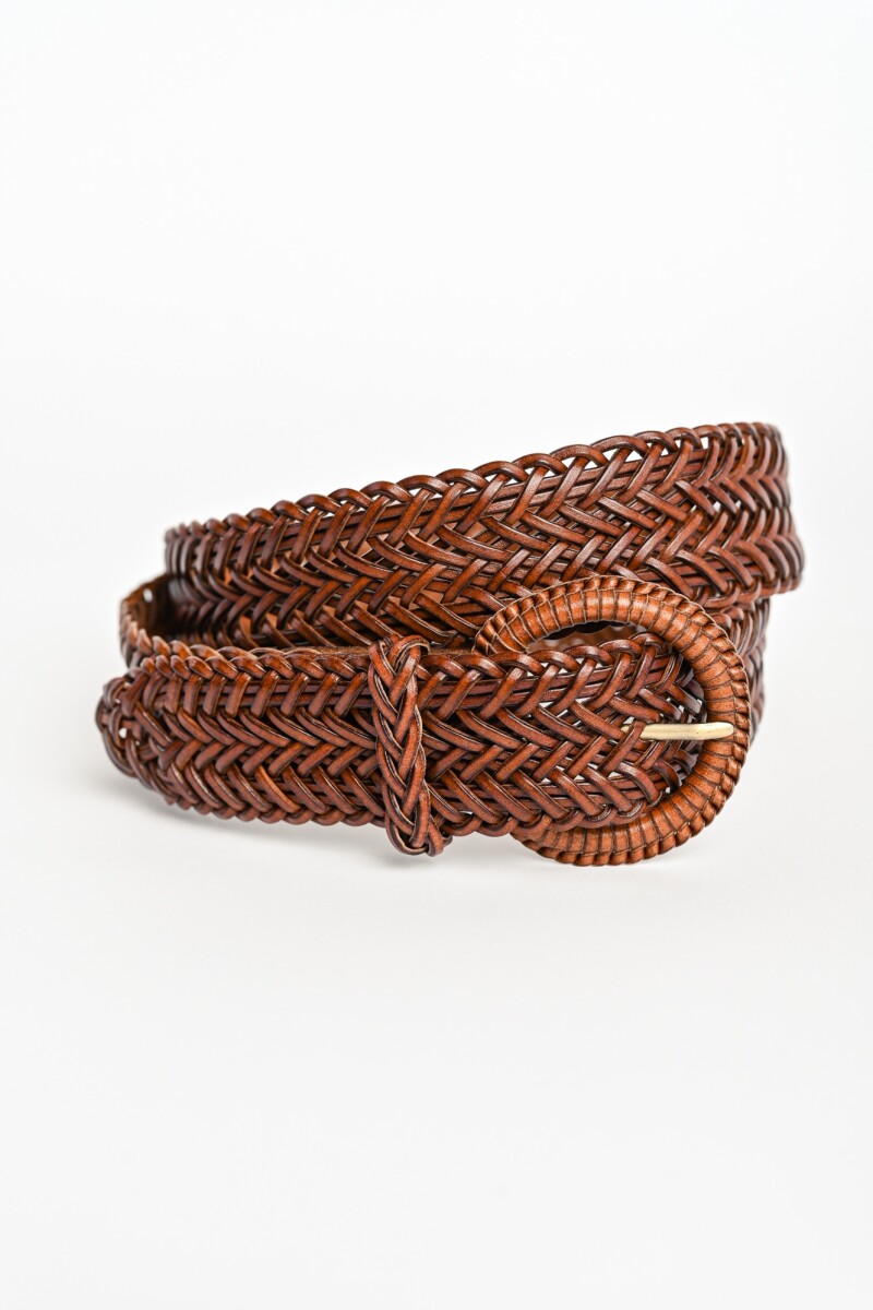 Cinto Trenzado Whisky