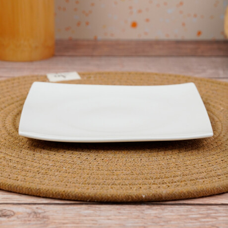 Plato cuadrado de ceramica para postre Plato cuadrado de ceramica para postre