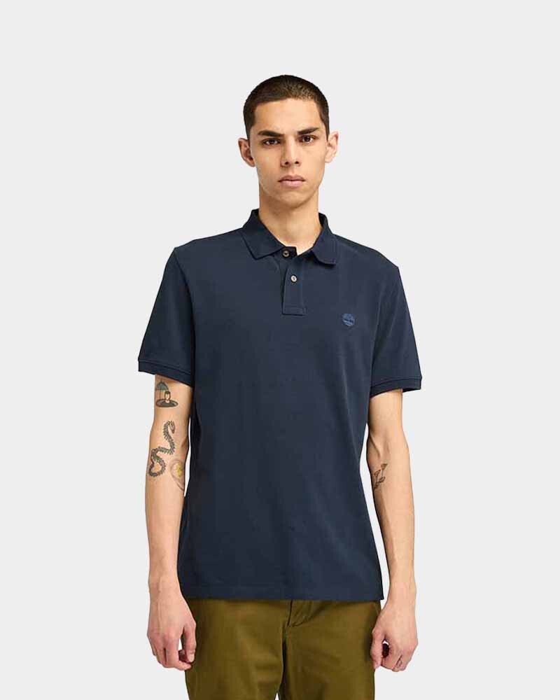 Polo Oyster River Manga Corta Regular Fit Hombre Dark Sapphire-dark Denim