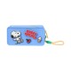 Cartuchera silicona Snoopy celeste
