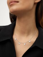 Collar De Plata 925 Con Circonitas plateado