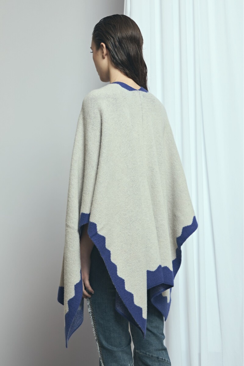 Poncho wavy PREVENTA azul