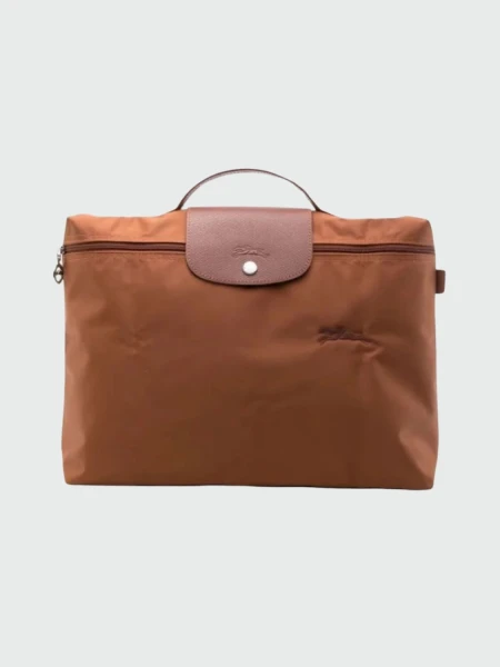 Longchamp -Maletín Le pliage Green, plegable de nylon Marrón