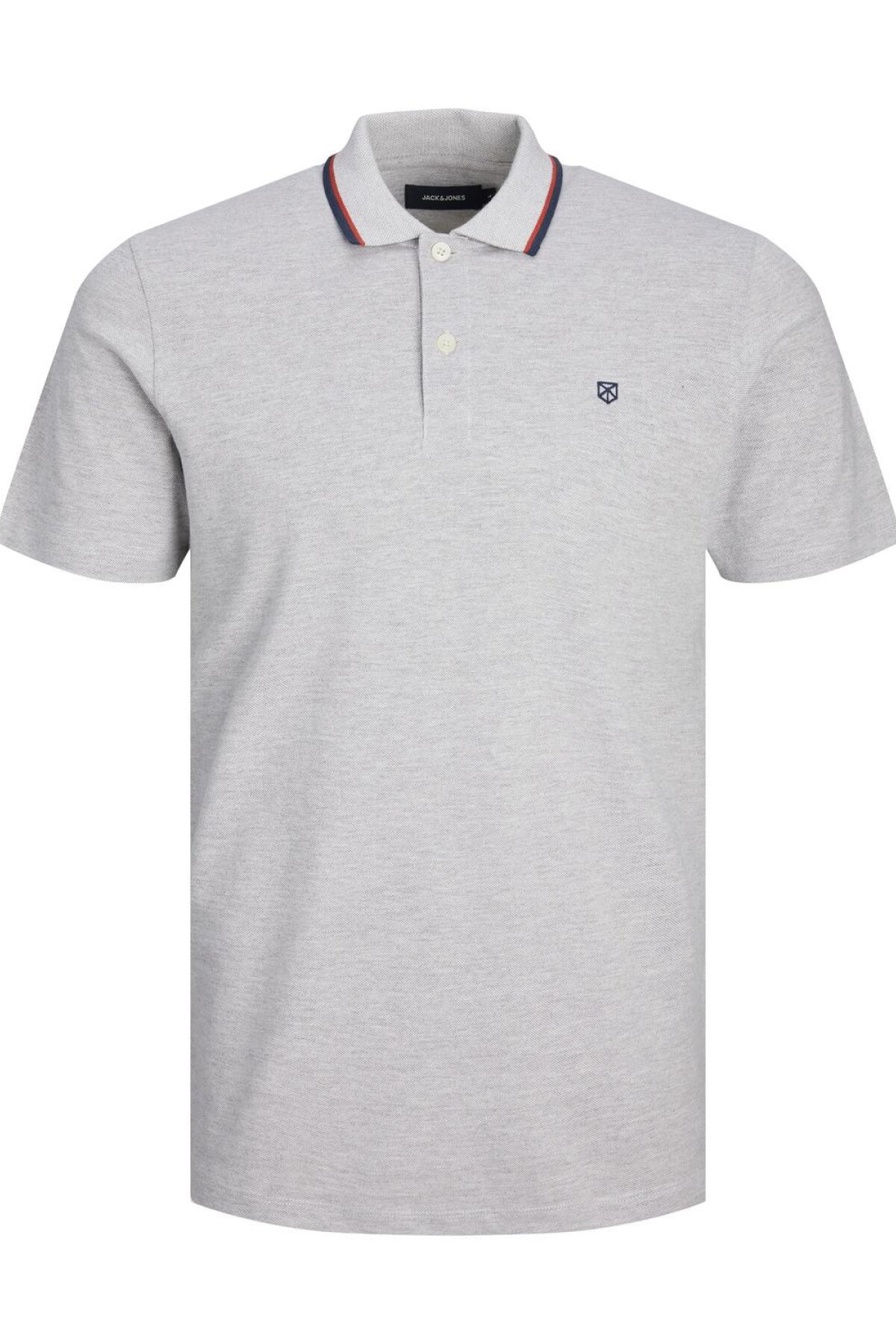 Camiseta Paulos Polo Contraste Light Grey Melange