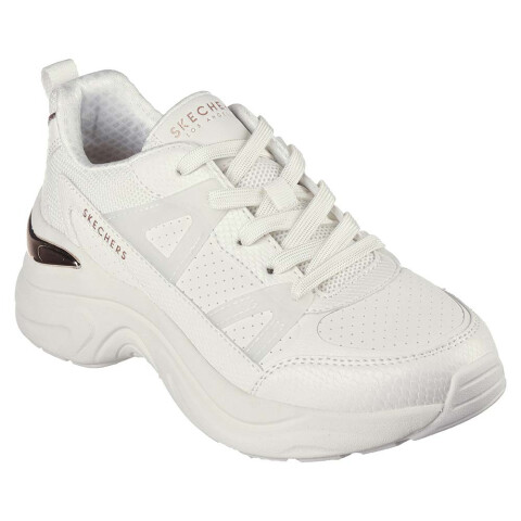 Hazel Faye - Mujer White Duraleather/Mesh Trim