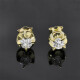 Caravanas En Oro 18K Y Brillantes Caravanas En Oro 18K Y Brillantes