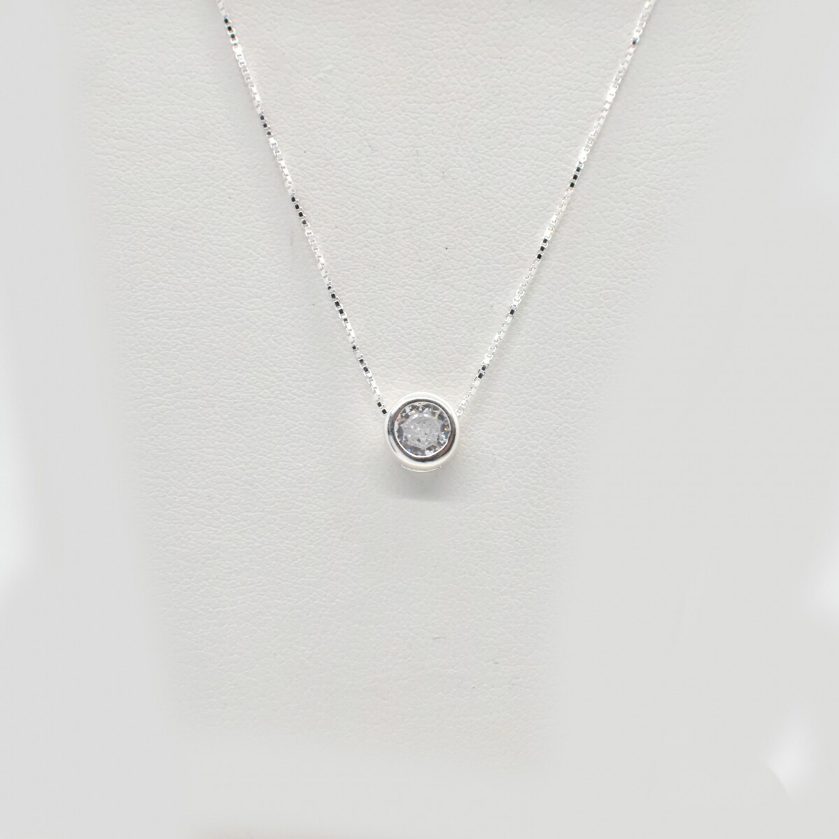 Cadena y Colgante en Plata 925 con Zirconias 