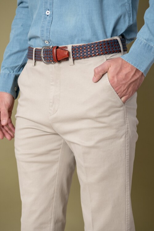Patalón gabardina clásico Beige